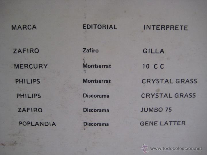 Discos de vinilo: ESPECIAL DISCOTECA DISCORAMA 1976 ZAFIRO - Foto 3