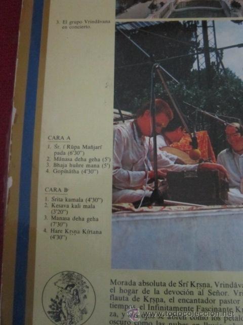 Discos de vinilo: VRINDAVANA. CANTOS ESPIRITUALES INDIOS. - Foto 2