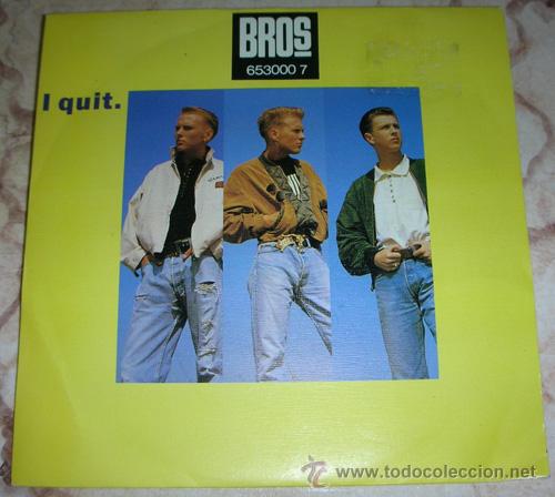 Discos de vinilo: BROS - I QUIT - SINGLE 1988 - Foto 1