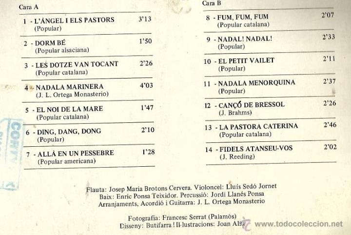 Discos de vinilo: LP GRUP VENTIJOL : NADALES - Foto 2