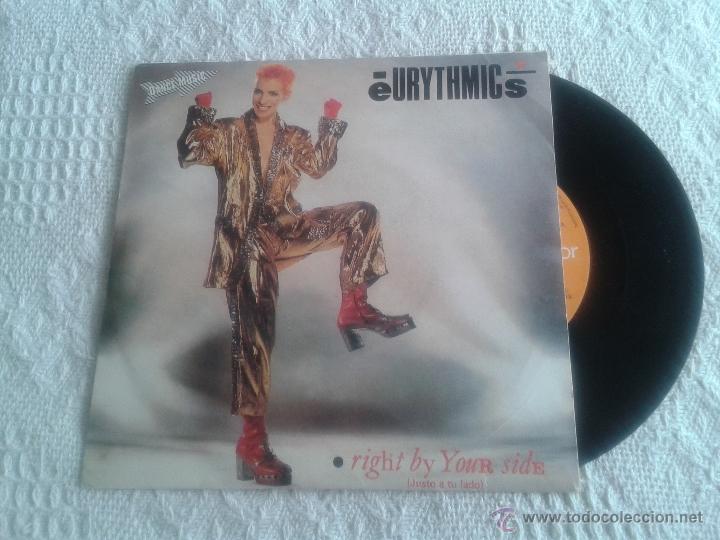 Discos de vinil: EURYTHMICS. DISCO DE VINILO SINGLE. RIGHT BY YOUR SIDE - RIGHT BY YOUR SIDE PARTYMIX