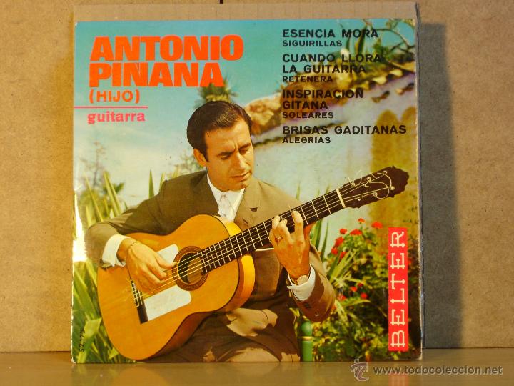 Disques de vinyle: Antonio Pi&ntilde;ana (Hijo) - Esencia Mora + 3 - BELTER 52.175 - 1968 Copia Publicitaria Muy Rara Licor 43