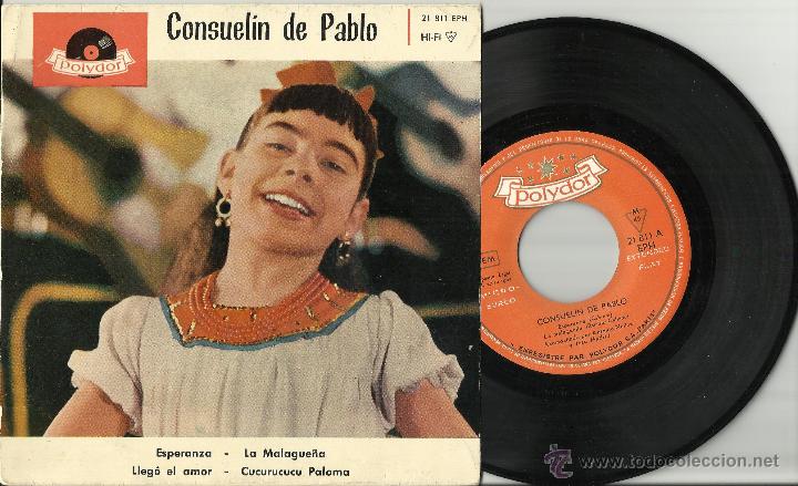 Disques de vinyle: consuelin de pablo ep esperanza espa&ntilde;a 1962