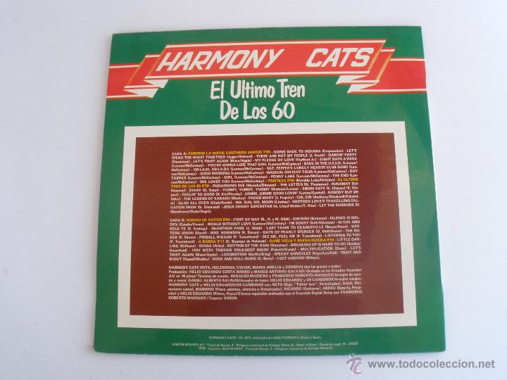 Discos de vinilo: HARMONY CATS EL ULTIMO TREN DE LOS 60 - Foto 2