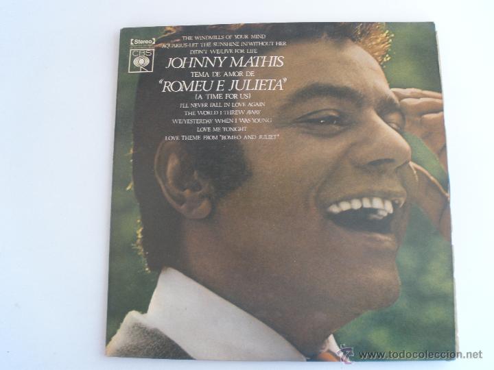 Discos de vinilo: JOHNNY MATHIS. TEMA DE AMOR DE ROMEO Y JULIETA - Foto 1