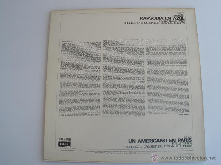Discos de vinilo: GEORGE GERSHWIN rapsodia en azul - Foto 2