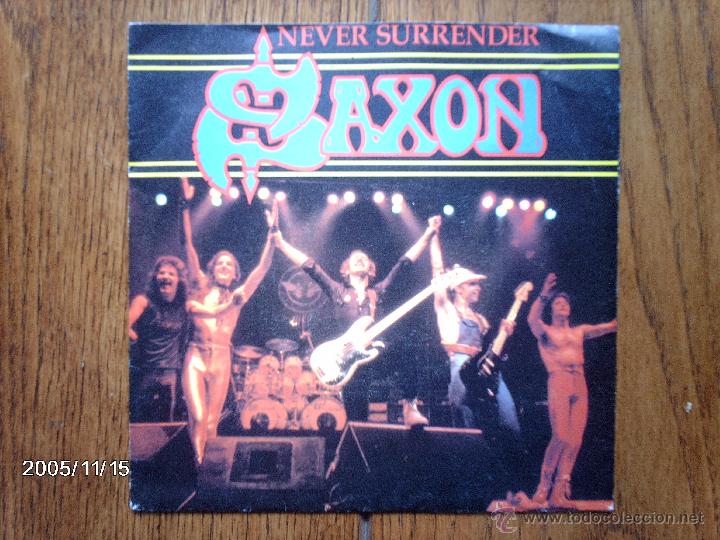 Discos de vinilo: saxon  -  never surrender  +  20000ft ( remix ) - Foto 1