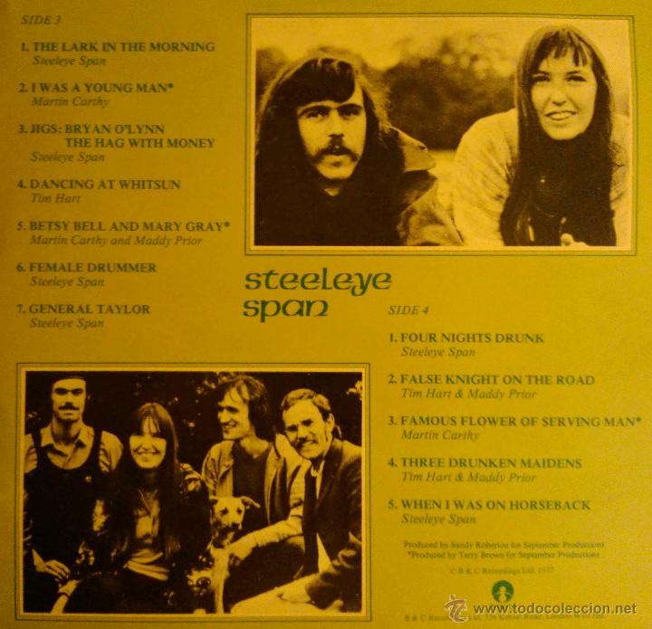 Discos de vinilo: STEELEYE SPAN, TIME SPAN - DOBLE LP UK ORIGINAL, 2 DISCOS. COMO NUEVO - Foto 3