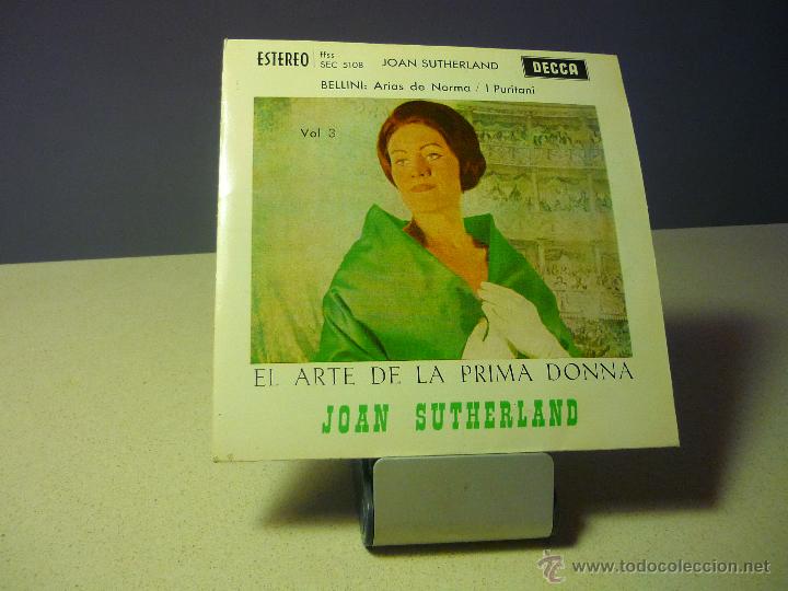 Discos de vinilo: EL ARTE DE LA PRIMA DONA JOAN SUTHERLAND EP - Foto 1