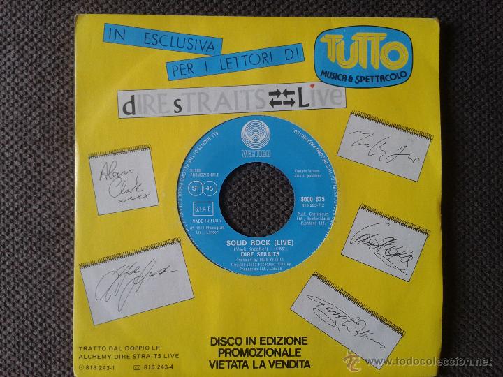 Discos de vinilo: DIRE STRAITS SINGLE PROMOCIONAL ITALIANO. - Foto 1
