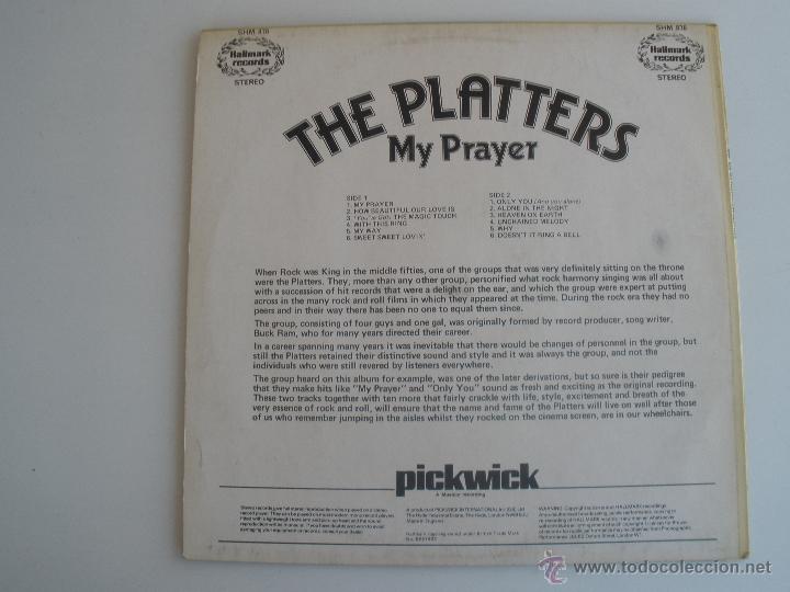 Discos de vinilo: THE PLATTERS MY PRAYER - Foto 2