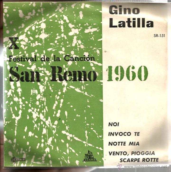 Discos de vinilo: EP GINO LATILLA : NOI + 3 - Foto 1