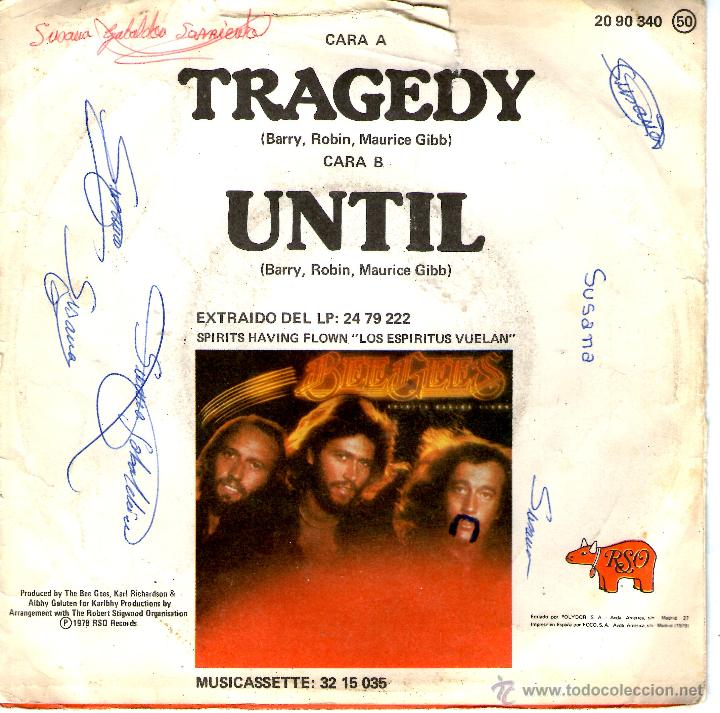 Discos de vinilo: BEE GEES / Tragedy - Foto 2