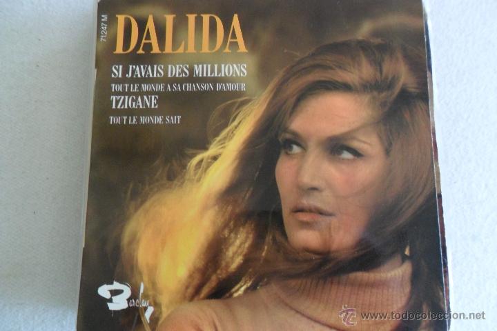 Discos de vinilo: DALIDA - SI JAVAIS DES MILLIONS + 3 EP FRANCE - Foto 1