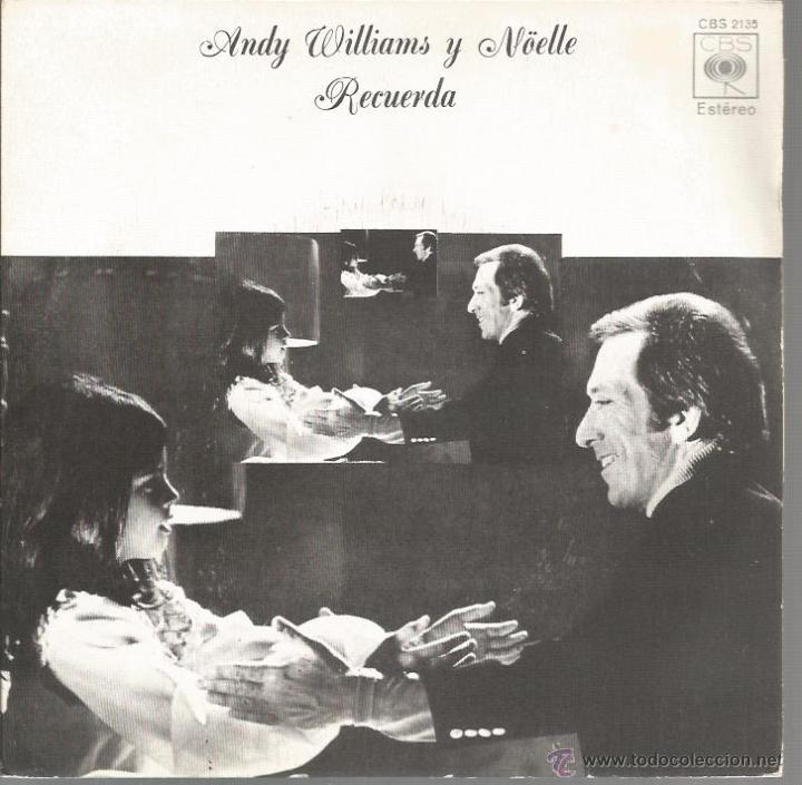 Discos de vinilo: SG ANDY WILLIAMS & NOELLE : RECUERDA ( HARRY NILSSON REMEMBER ) - Foto 1