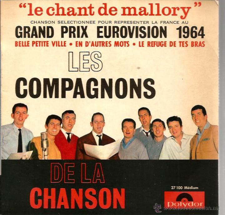 Discos de vinilo: EP LES COMPAGNONS DE LA CHANSON : EUROVISION 1964 - Foto 1