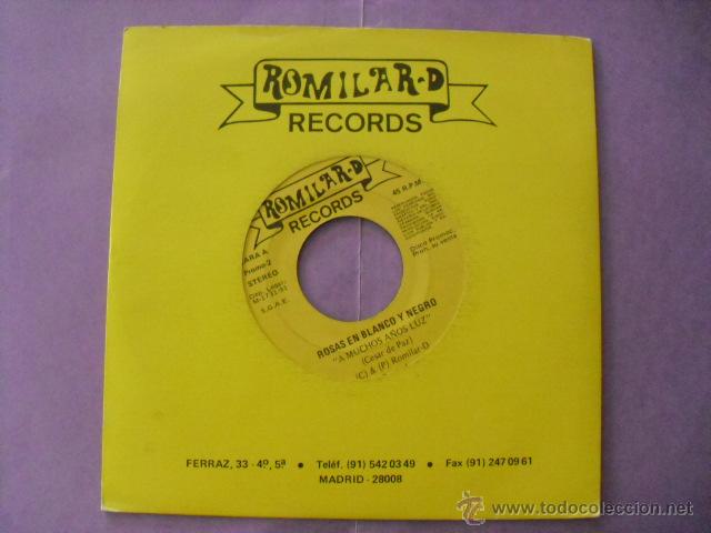 Discos de vinilo: ROSAS EN BLANCO Y NEGRO. SINGLE PROMO.