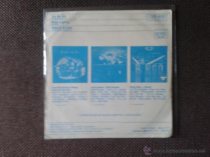 Discos de vinilo: RINGO STARR SINGLE OH MY MY - Foto 2