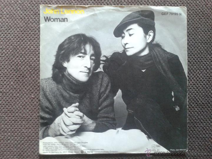 Discos de vinilo: JOHN LENNON SINGLE WOMAN - Foto 1