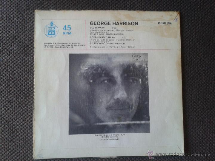 Discos de vinilo: GEORGE HARRISON SINGLE BLOW AWAY - Foto 2