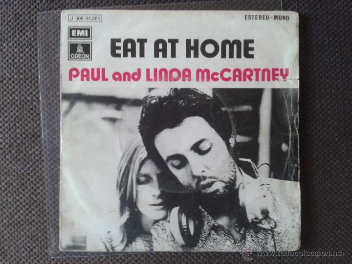 Discos de vinilo: PAUL MCCARTNEY SINGLE EAT AT HOME - Foto 1
