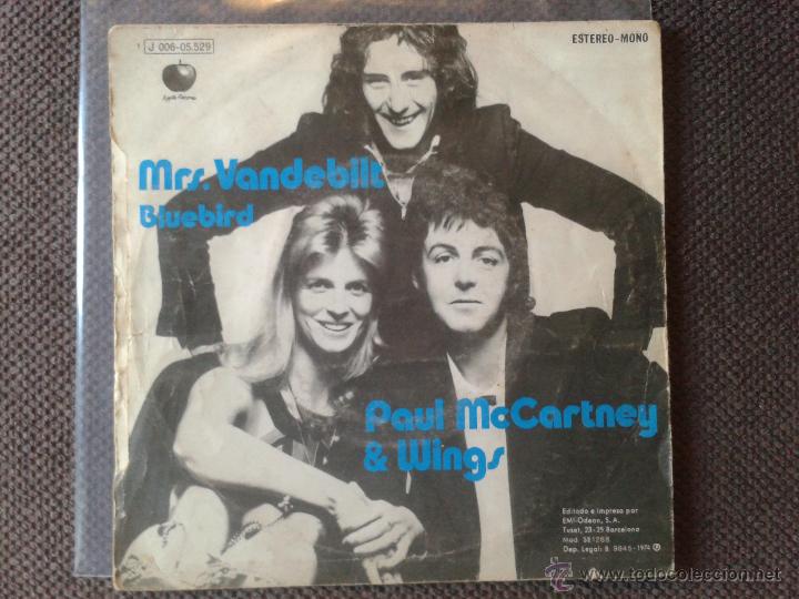 Discos de vinilo: PAUL MCCARTNEY SINGLE MR VANDEBILT - Foto 2