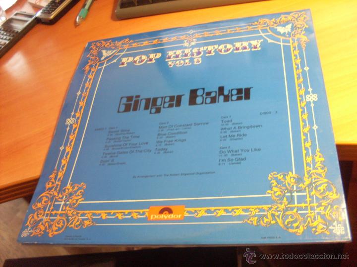 Discos de vinilo: GINGER BAKER (POP HISTORY VOL 8) 2 LP ESPA&Ntilde;A 1971 (B-3) - Foto 3