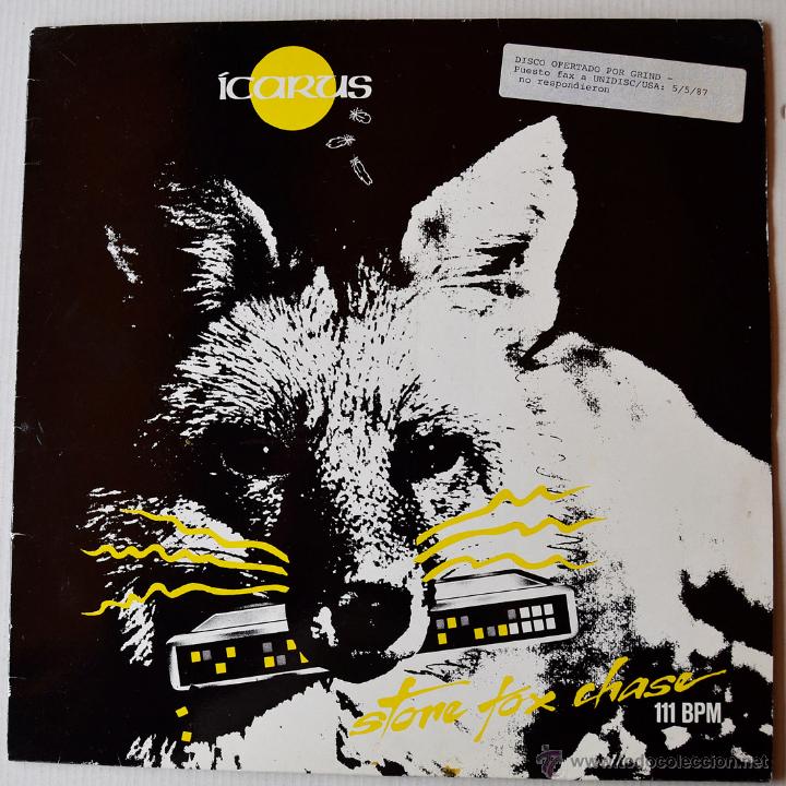 Discos de vinilo: ICARUS - STONE FOX CHASE (GRIND MX 1987) SP&Ntilde; - Foto 1