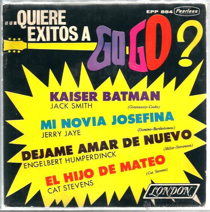 Discos de vinilo: EP QUIERE EXITOS A GO GO? :  CAT STEVENS , ENGELBERT HUMPERDICK, JERRY JAYE & JACK SMITH - Foto 1