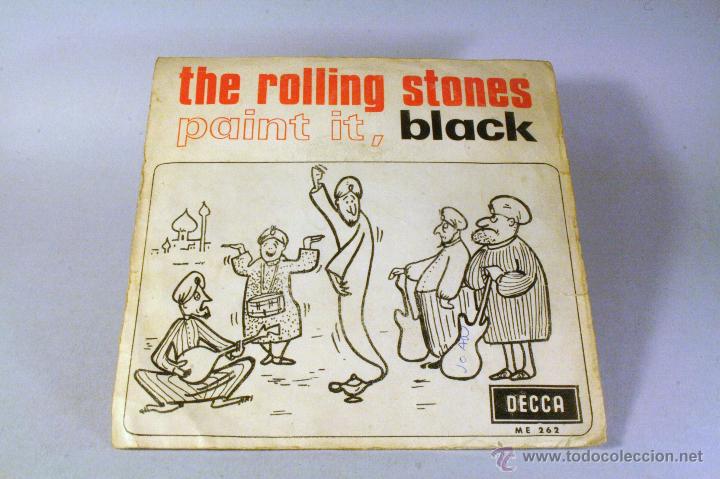Discos de vinilo: THE ROLLING STONES. Paint it black / Long long while. DECCA - Foto 1