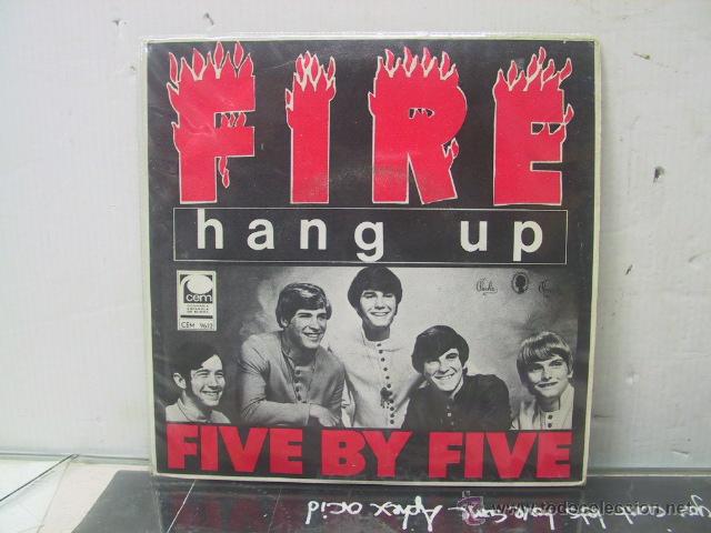 Discos de vinilo: FIVE BY FIVE - FIRE / HANG UP - EDICION ESPA&Ntilde;OLA - CEM 1968 - Foto 1