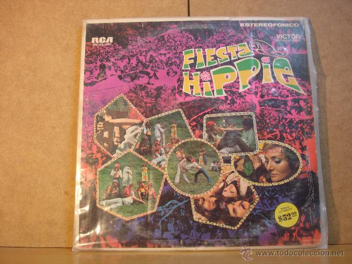 Vinyl records: La Fresa Acida / El Klan - Fiesta Hippie - RCA MKLPS-4001 - 1971 - Edicion Mexicana