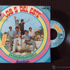 Discos de vinilo: 5 DEL ESTE, LOS - SHIBIRIBIRIBIU (EMI 1972) SINGLE PROMOCIONAL - BEAT. Lote 44052586