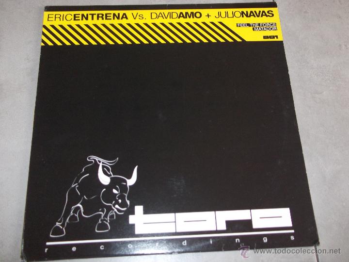 Discos de vinilo: ERIC CENTRENA VS. DAVID DAMO + JULIO NAVAS - FEEL THE FORCE - MAXI - Foto 1