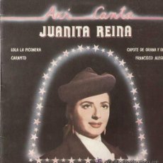 Discos de vinilo: JUANITA REINA- ASI CANTA