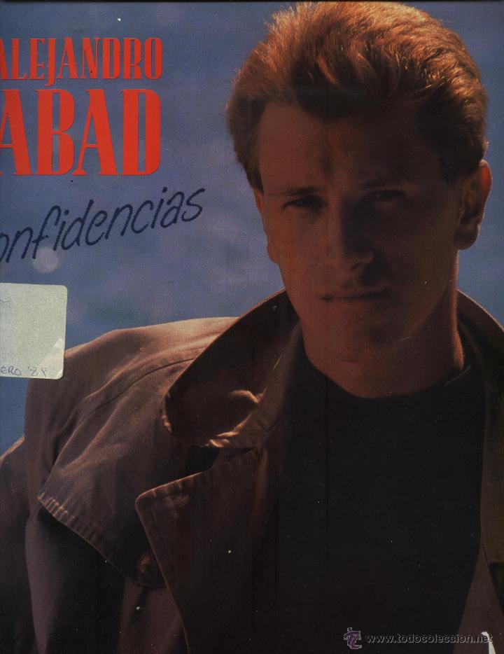 Discos de vinilo: Alejandro Abad - Confidencias - Foto 1
