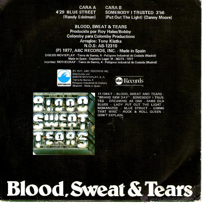 Discos de vinilo: BLOOD SWEAT AND TEARS - Foto 2