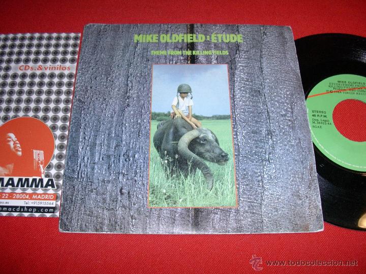 Discos de vinilo: mike oldfield  etude theme from the killing fields  1984   single - Foto 1