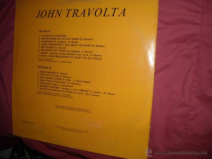 Discos de vinilo: JOHN TRAVOLTA LP WIFON 160 POLAND - Foto 2