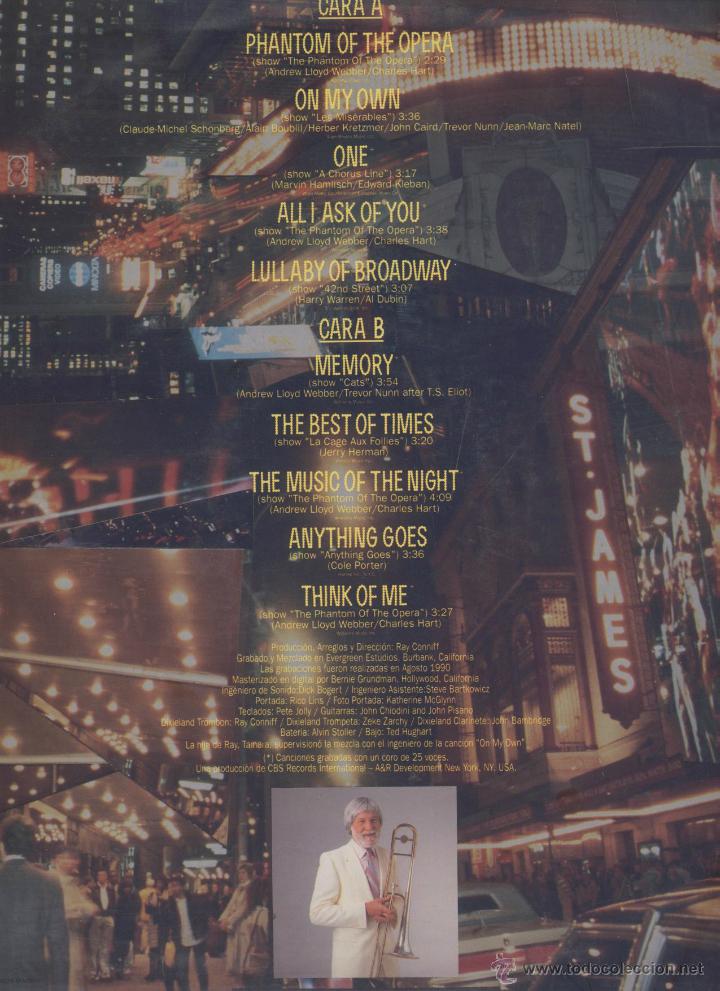 Discos de vinilo: RAY CONNIFF- PLAYS BROADWAY - Foto 2