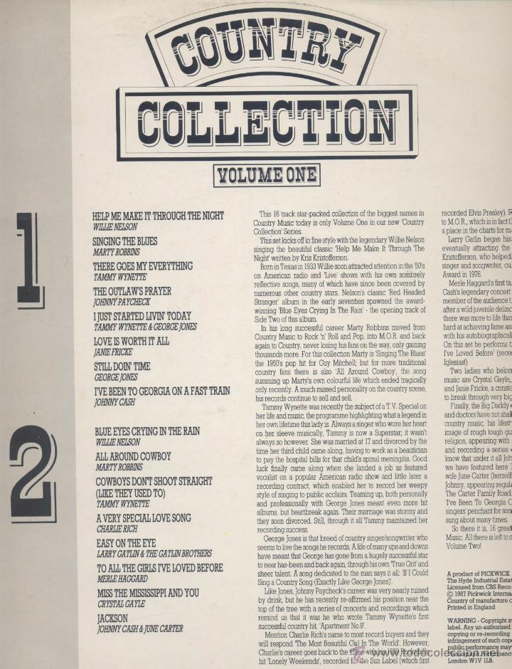 Discos de vinilo: COUNTRY COLLECTION-VOLUMEN 1 - Foto 2