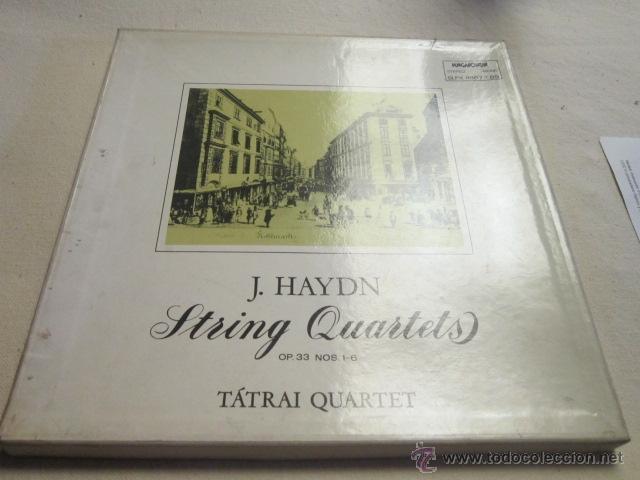 Discos de vinilo: J. HAYDN. STRING QUARTETS. TRES DISCOS. 1979. - Foto 2