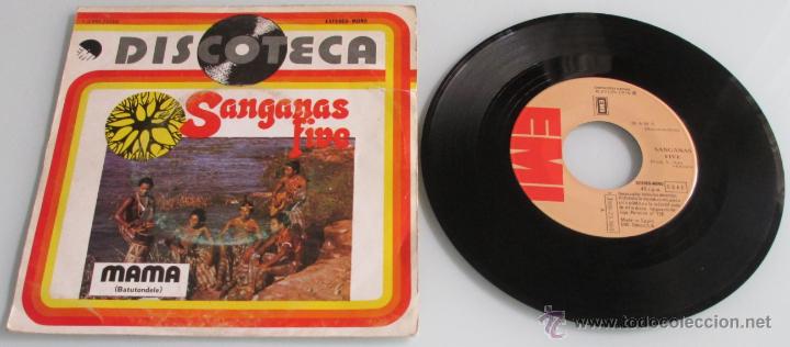 Discos de vinilo: SANGANAS FIVE - MAMA / HEY HEY - SINGLE - EMI 1976 SPAIN - Foto 1