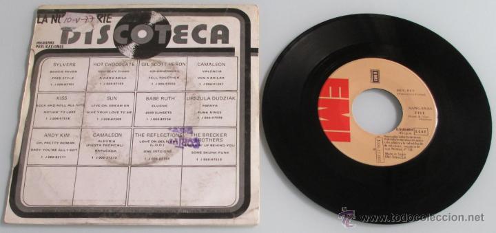 Discos de vinilo: SANGANAS FIVE - MAMA / HEY HEY - SINGLE - EMI 1976 SPAIN - Foto 3