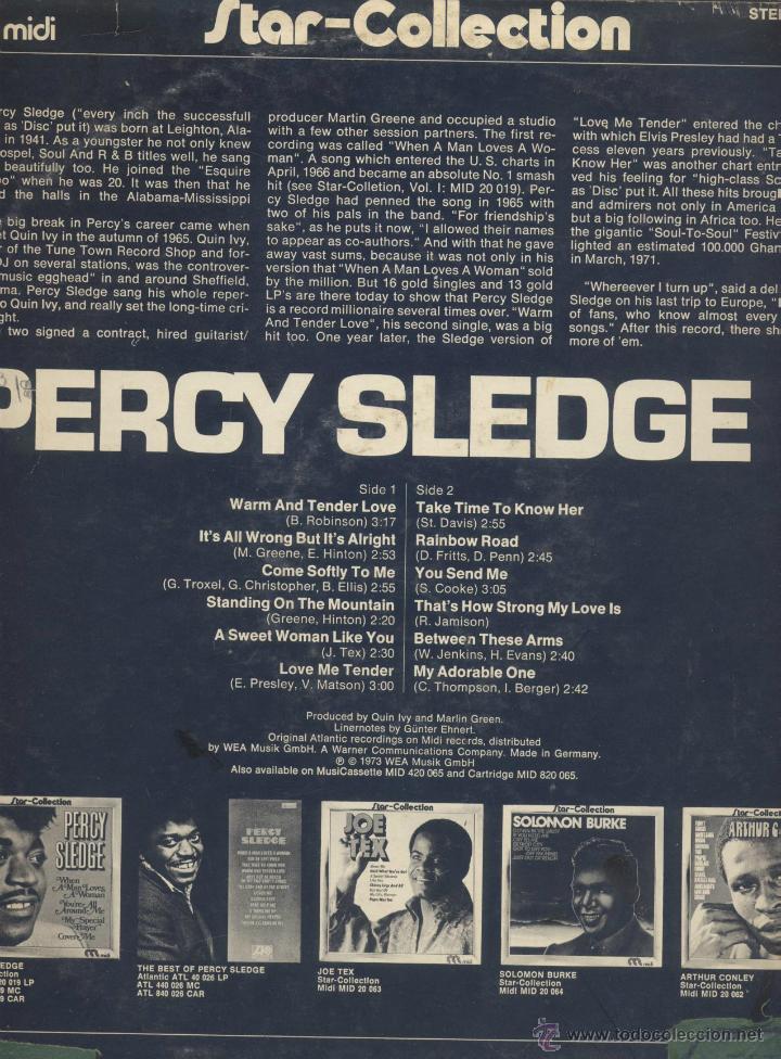 Discos de vinilo: PERCY SLEDGE- VOLUMEN 2 - Foto 2