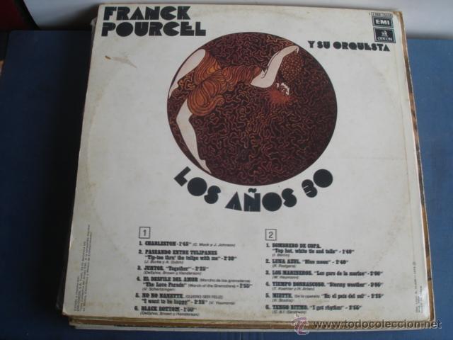 Discos de vinilo: FRANCK POURCEL Y SU ORQUESTA LOS A&Ntilde;OS 30 - Foto 2