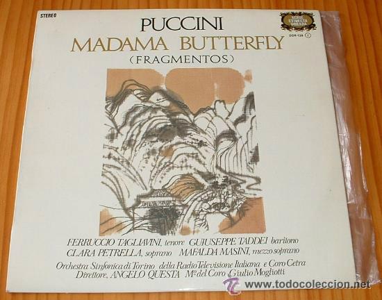 Discos de vinilo: PUCCINI- MADAMA BUTTERFLY - Foto 1