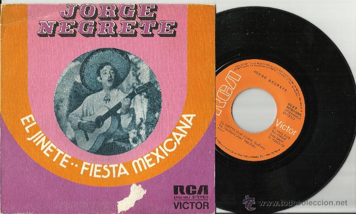 Discos de vinilo: jorge negrete single el jinete - Foto 1