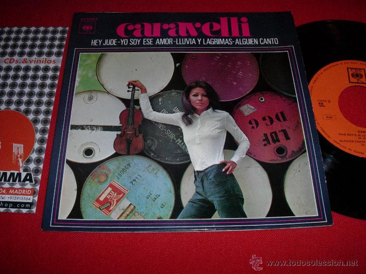 Discos de vinilo: caravelli hey jude  1969   EP - Foto 1