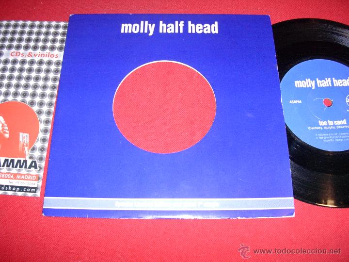 Discos de vinilo: molly half head  toe to sand uk  1993  single - Foto 1